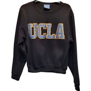 Vintage UCLA Black Sweatshirt with Blue and Gold Accents - Size S